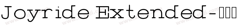Joyride Extended字体转换